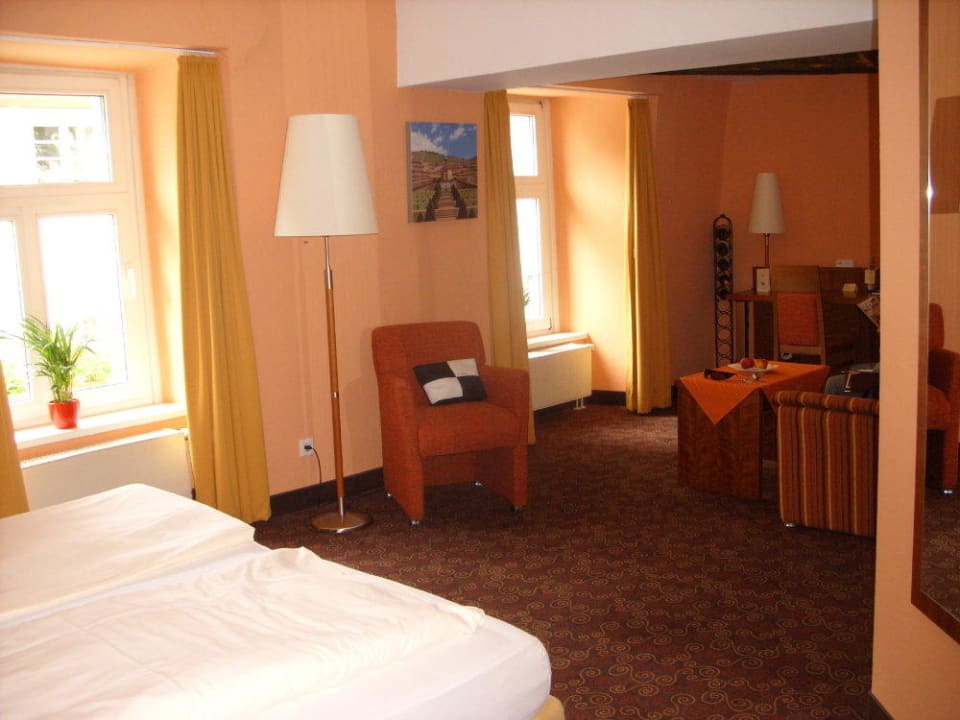 Zimmer Nr. 4 Thema "Wein" sehr großzügig. Hotel Pilgrimhaus