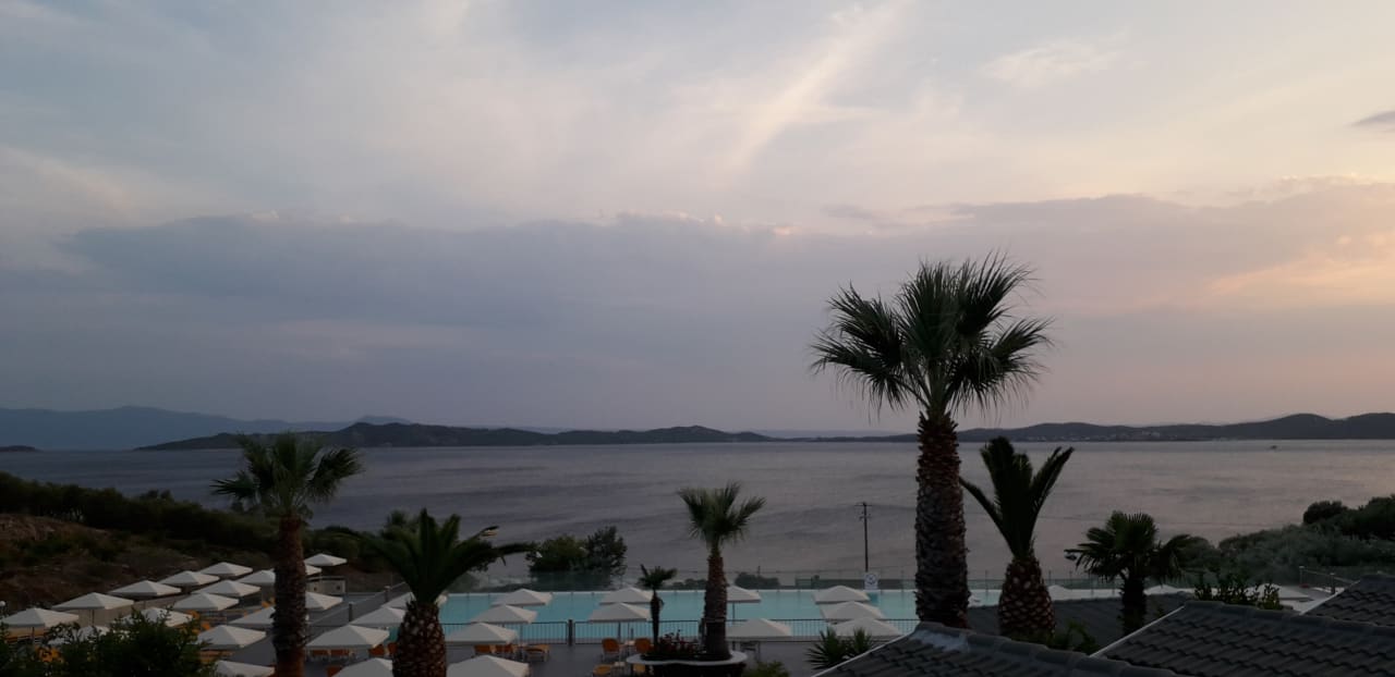 Ausblick Akrathos Beach Hotel
