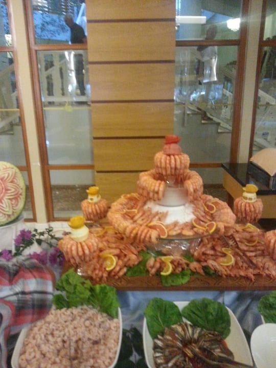 Fisch und Garnelen  Abend Hotel Defne Garden