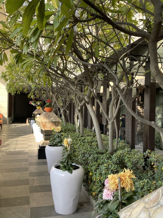 Gartenanlage The Leela Ambience Convention Hotel Delhi