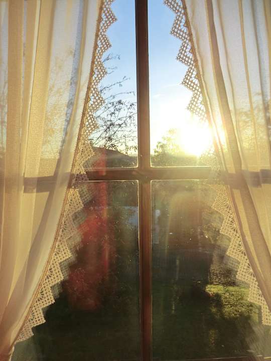 Blick in die Morgensonne Pension Tiefenthaler Hof