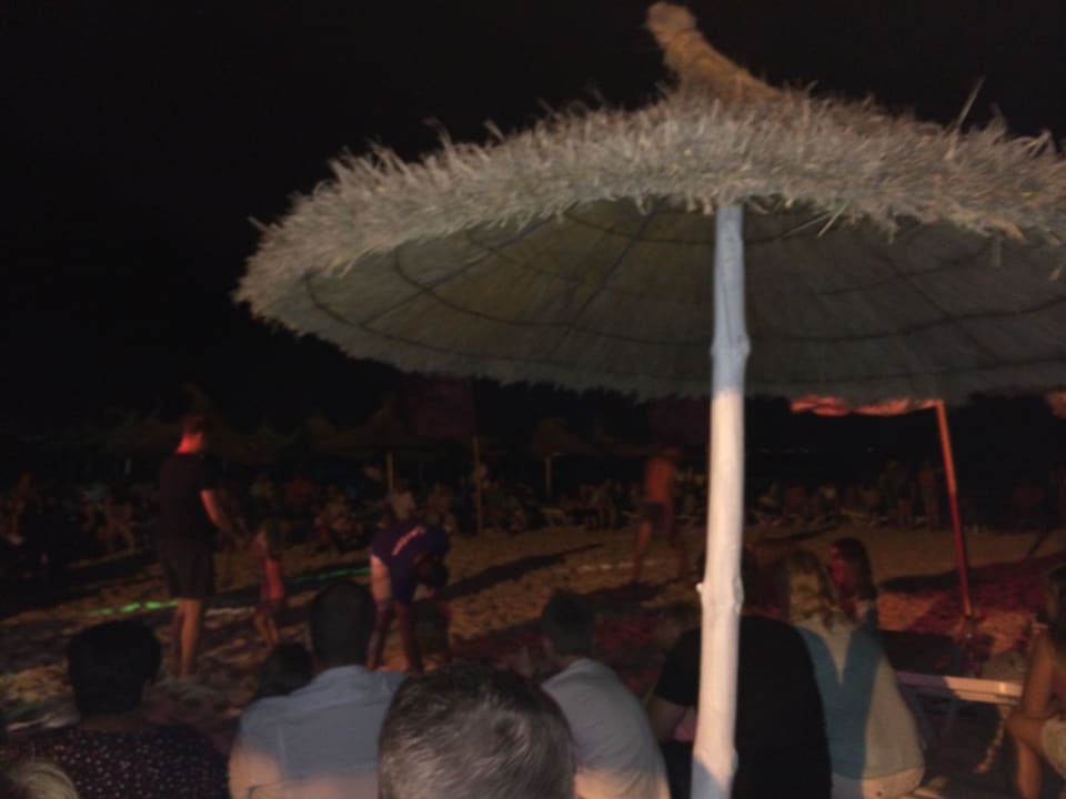 Feuershow am Strand Calimera One Resort Jockey