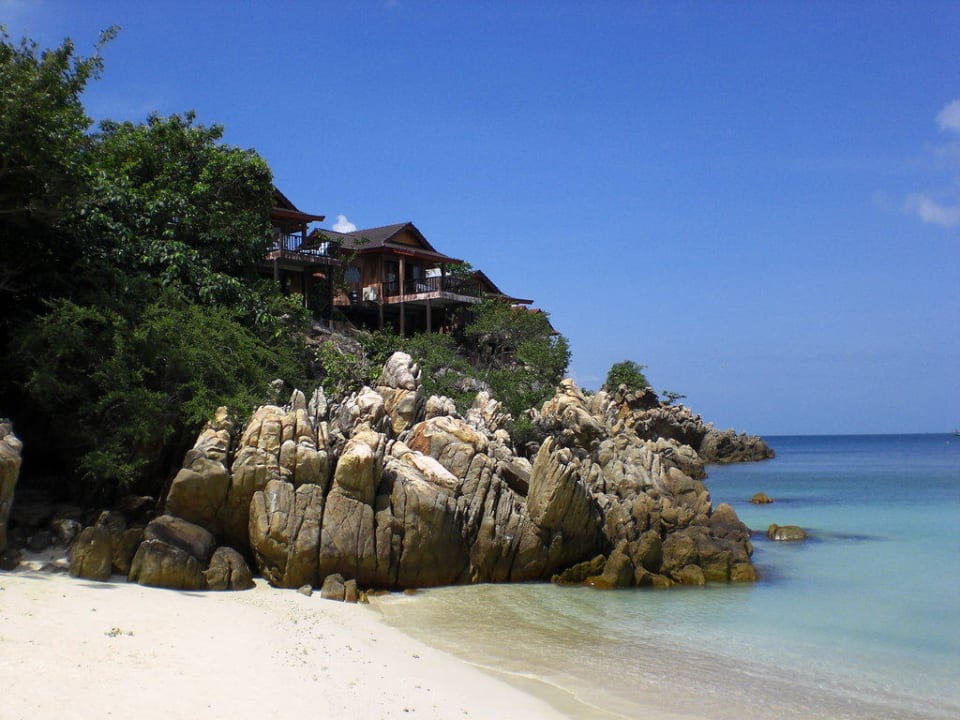 Blick vom Strand High Life Bungalows