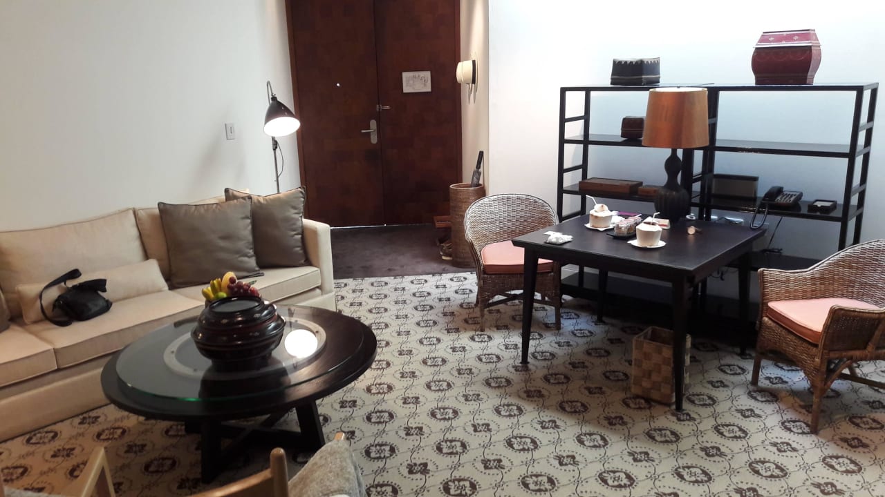 Spa Cottage: Wohnzimmer Grand Hyatt Erawan Bangkok