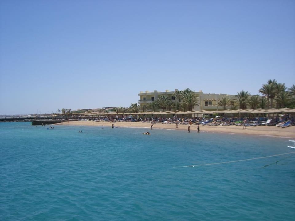 Panoramablick auf den Strand Palm Beach Resort