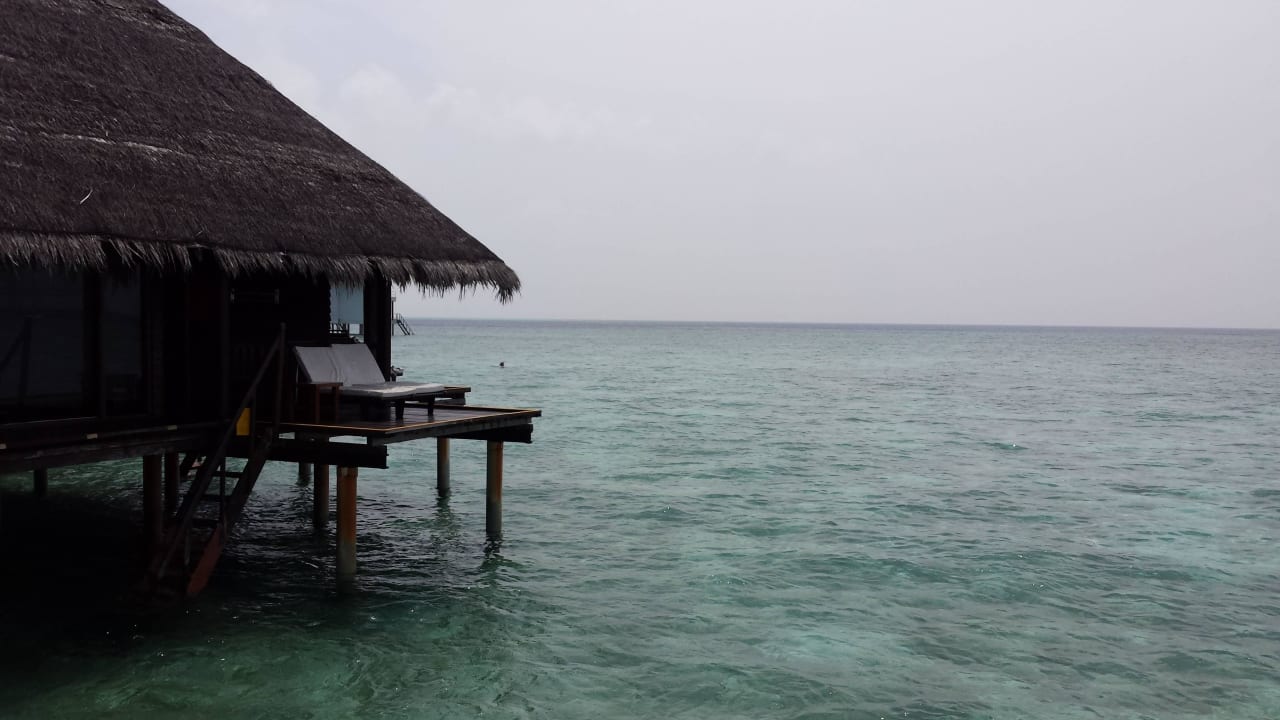 Terrasse Wasserbungalow Adaaran Club Rannalhi - All Inclusive
