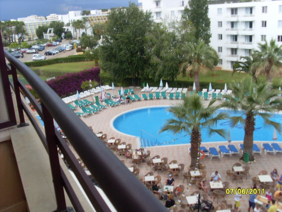Ausblick vom Balkon allsun App.-Hotel Orient Beach
