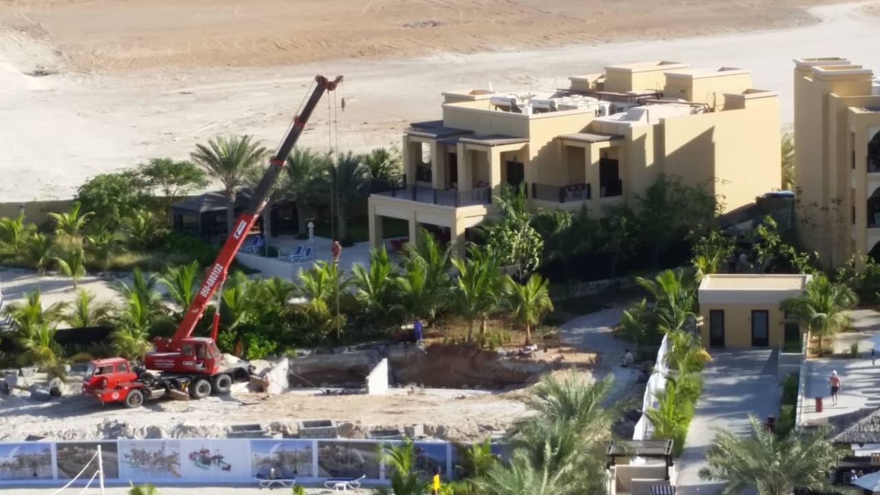 Baustelle Pool DoubleTree by Hilton Resort & Spa Marjan Island