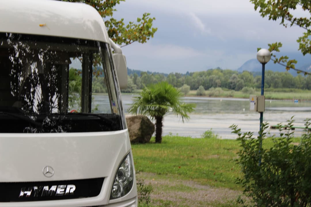 Aussicht vom Stellplatz International Camping Ispra