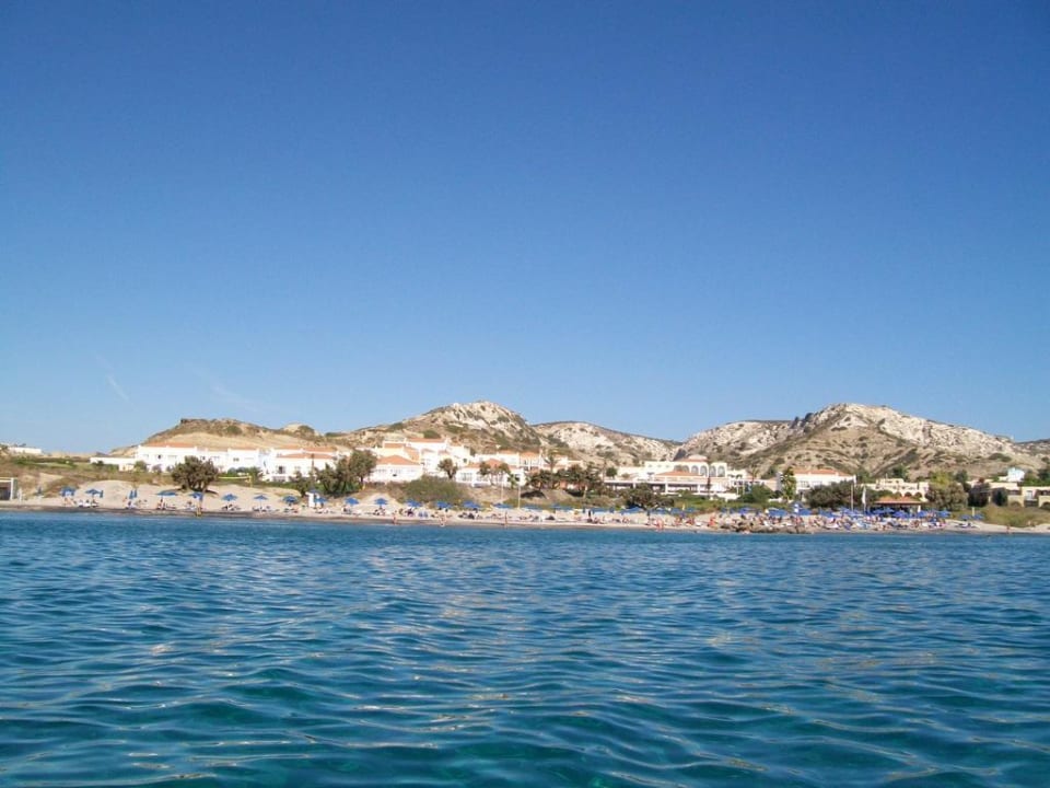 Blick auf den Strand Porto Bello Beach
