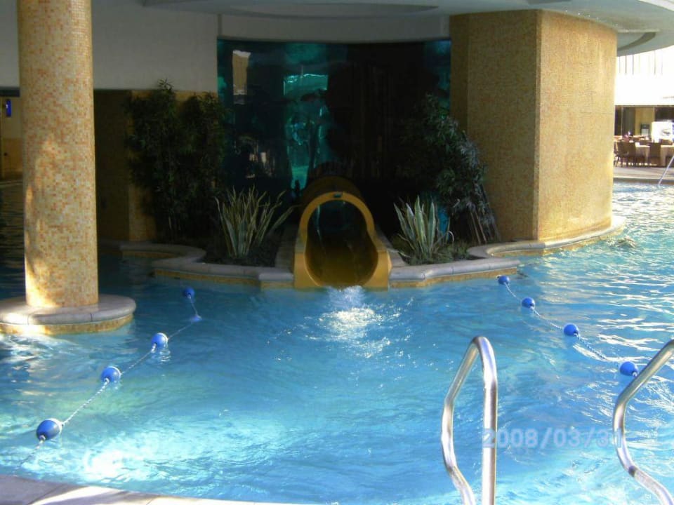 Ausgang des Waterslide (Rutschbahn) Hotel Golden Nugget