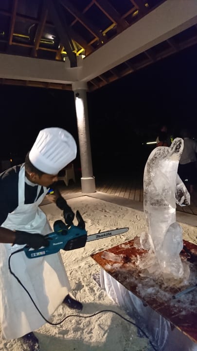Thari Bar - Eisskulptur_Delphin NH Collection Maldives Havodda Resort