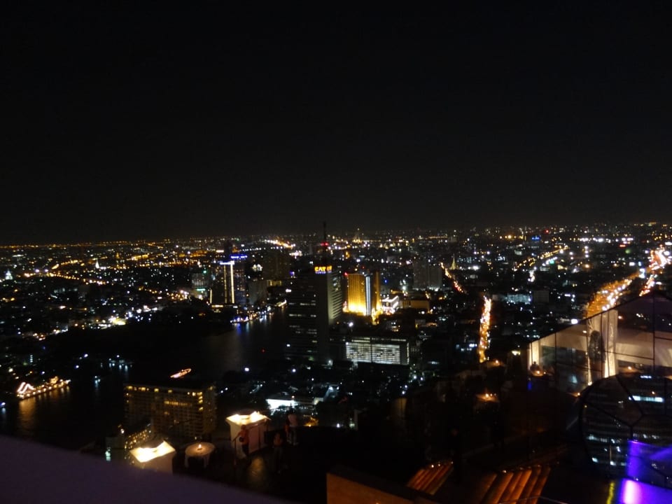 Ausblick aus dem 54. Stock bei Nacht Hotel Lebua At State Tower