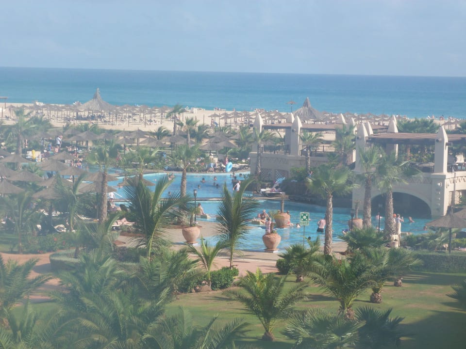 Blick zum Pool Hotel Riu Touareg