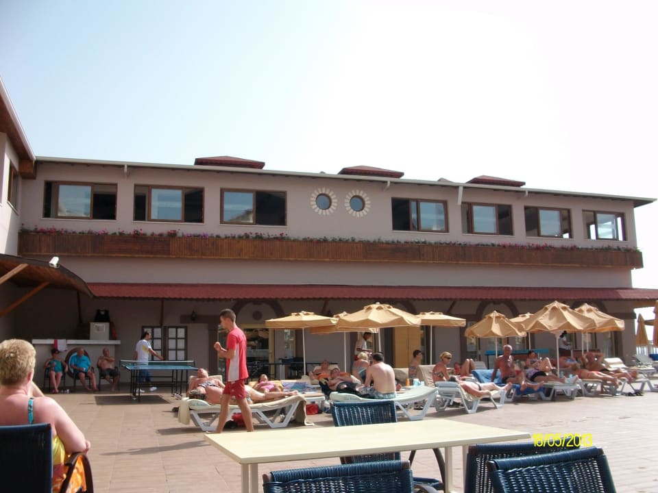 Restaurant vom Pool aus Hotel Club Paradiso