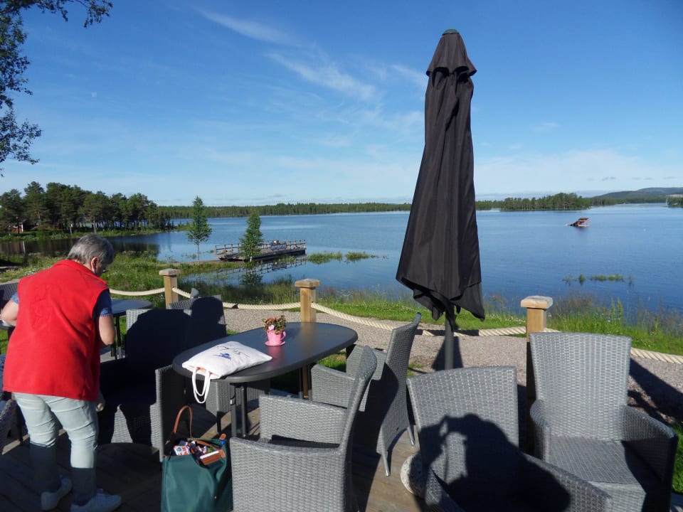 See mit ausfahrbarem Badesteg Hotel Silverhatten