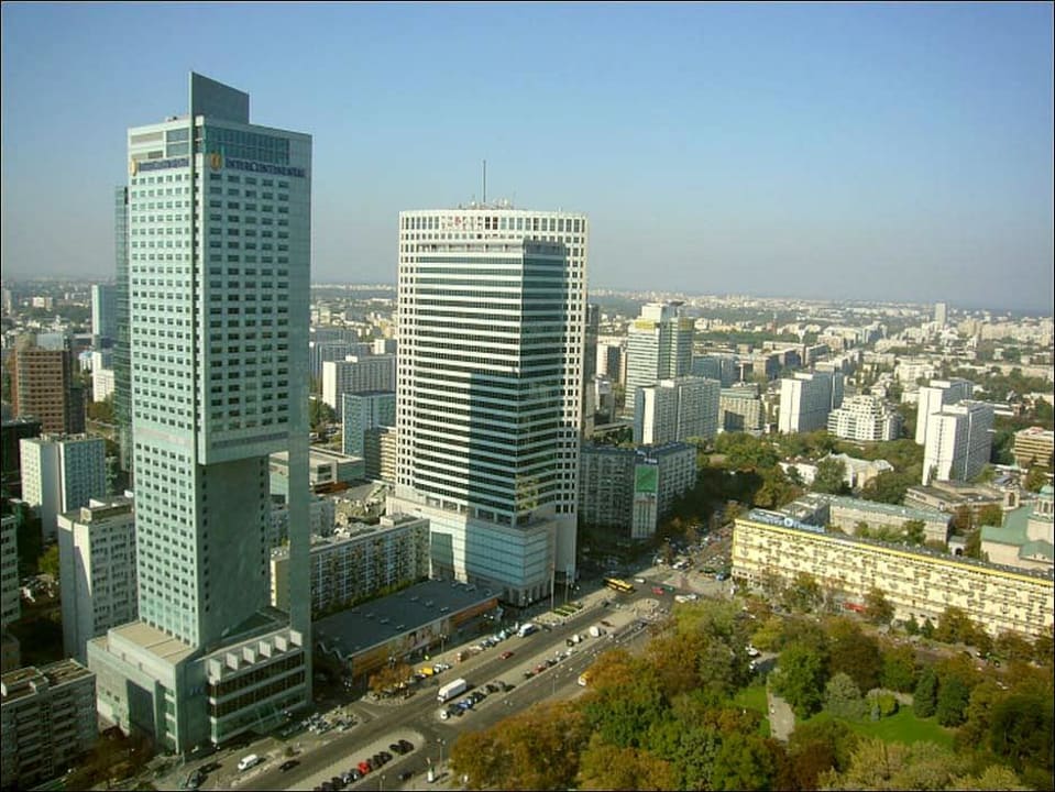 Blick vom Kulturpalast InterContinental Warszawa