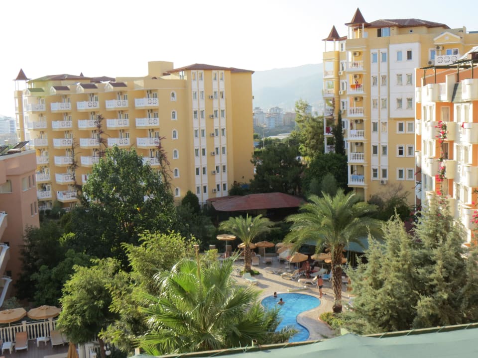 Blick vom Balkon Hotel Club Paradiso