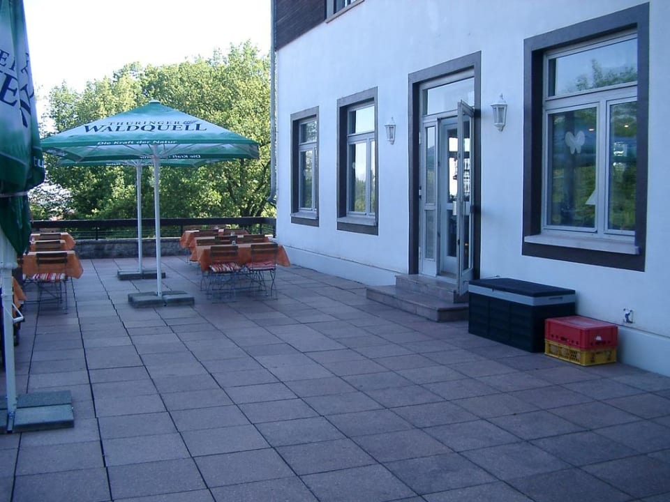 Terrasse Wagners Hotel im Thüringer Wald