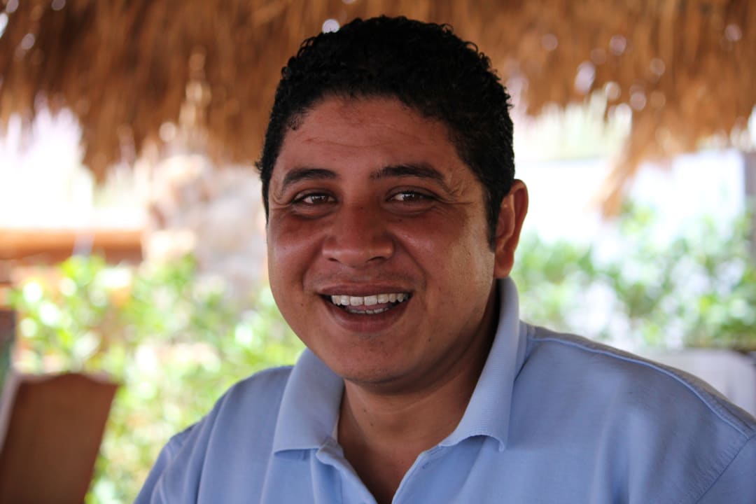 Ashraf von der Beachbar JAZ Dahabeya