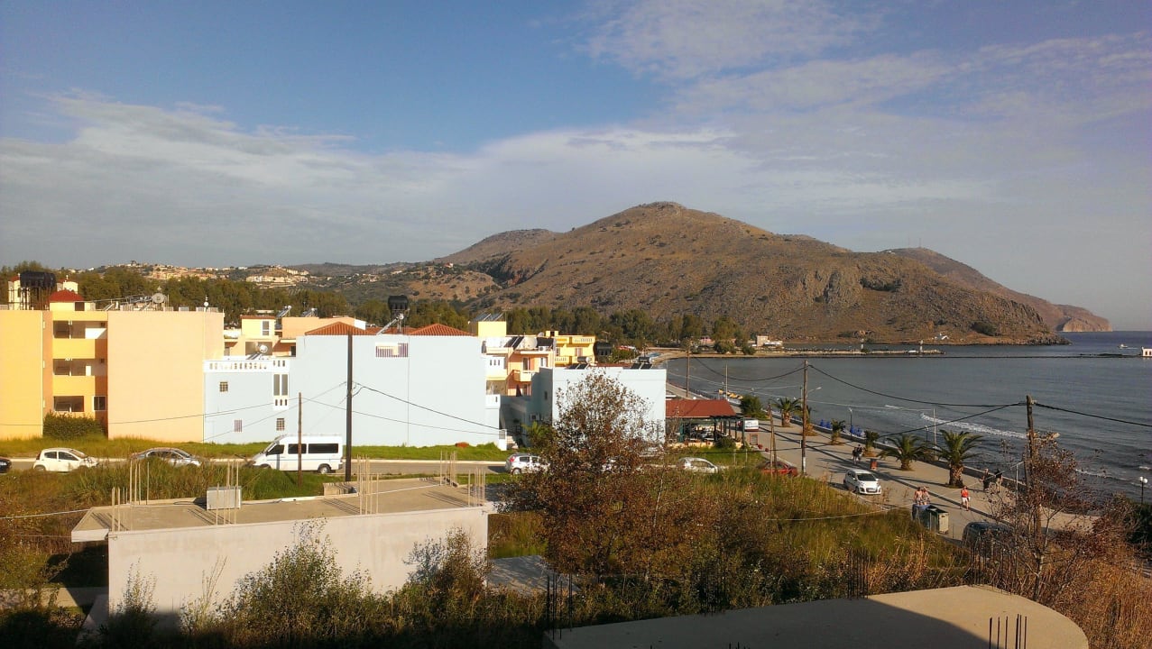 Blick vom Balkon Hotel Corissia Princess