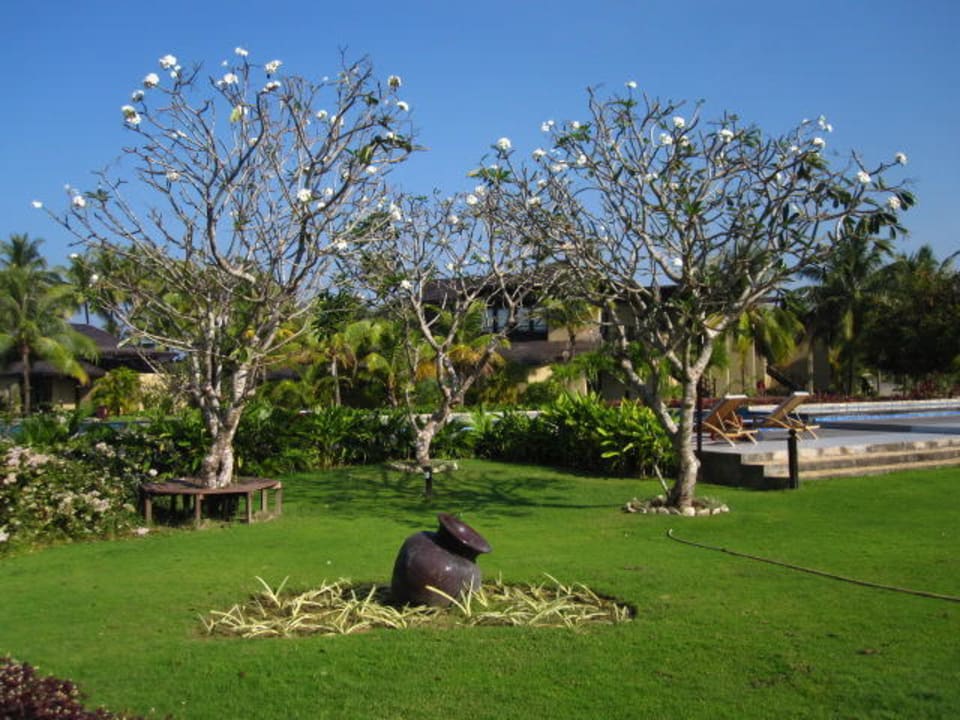 Blick ins Grüne Hotel Bay of Bengal Resort
