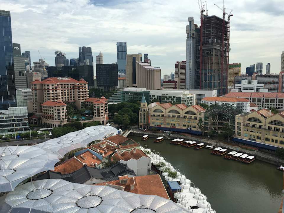 Ausblick Hotel Novotel Clarke Quay