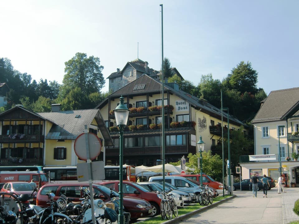 Hotel vom See aus gesehen Hotel Post am See