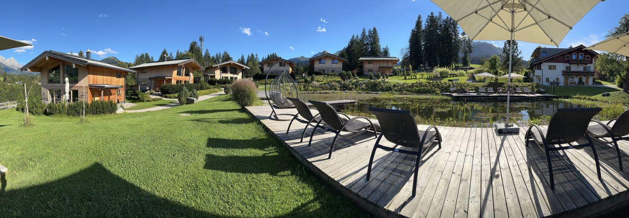 Gartenanlage Hotel Chalets Grosslehen