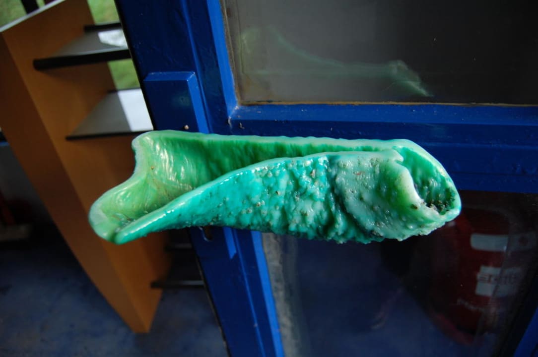 Türklinke des Waschhauses Bauwagen Apfel