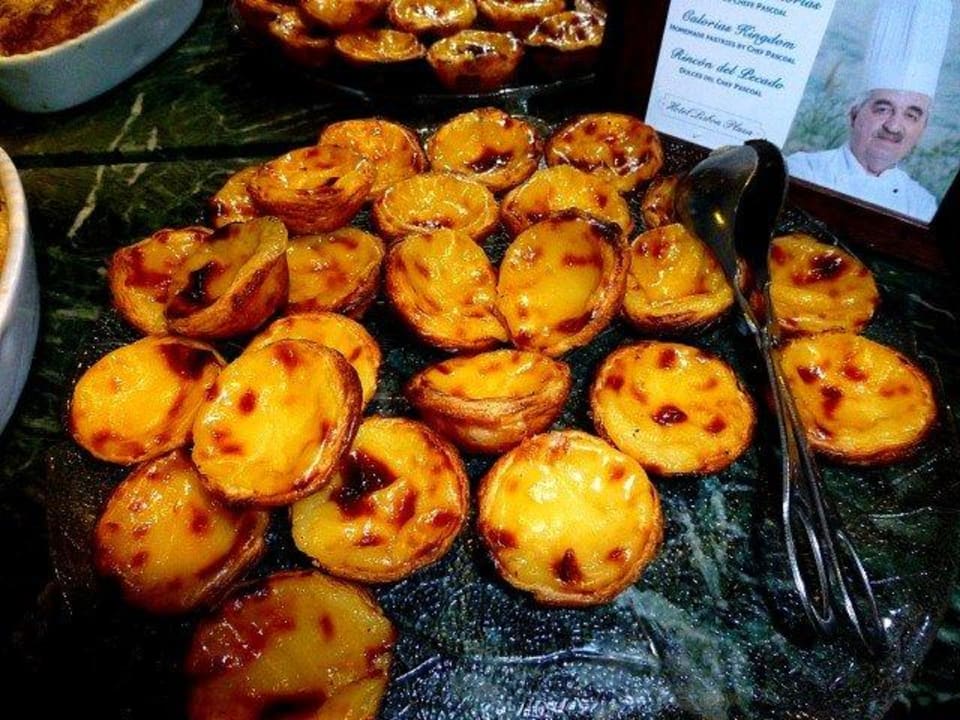 Die berühmten Pasteis de Belem fehlen auch nicht Hotel Lisboa Plaza