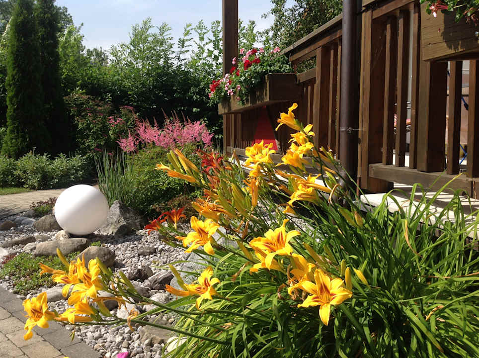 Gartenanlage Pension beim Krümmling