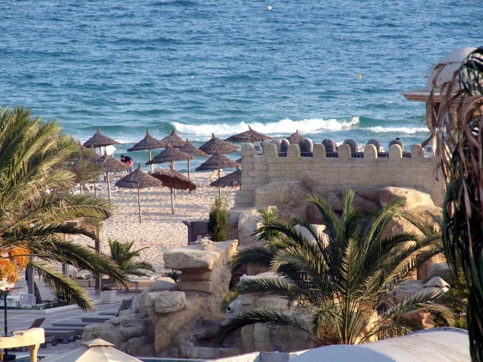 Vue sur la plage Steigenberger Marhaba Thalasso Hammamet