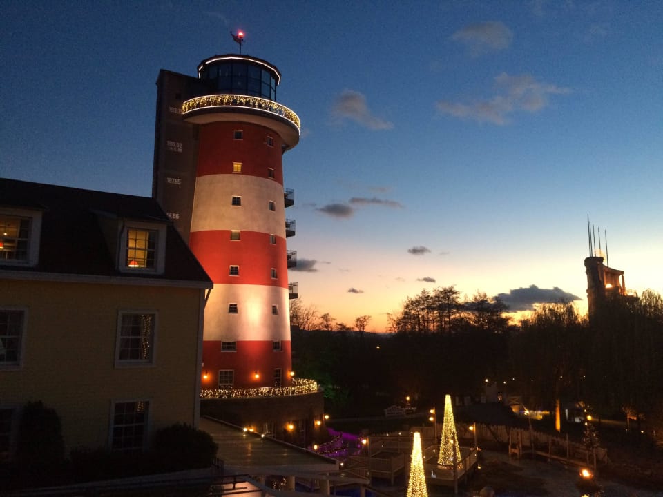 Blick auf den Leuchtturm Hotel Bell Rock Europa-Park