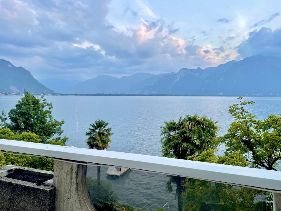 Ausblick Hôtel du Grand Lac Excelsior