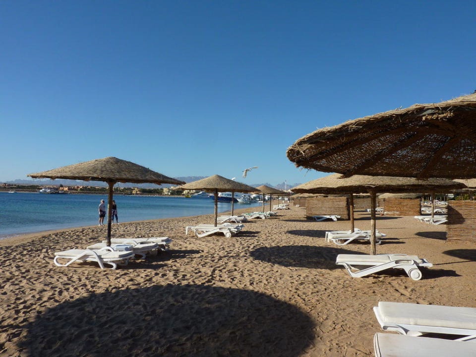 Morgens 9.00 Uhr am Strand Fort Arabesque Resort, Spa & Villas