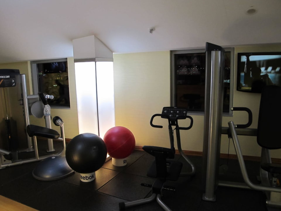 Fitnessbereich Hilton Frankfurt Airport