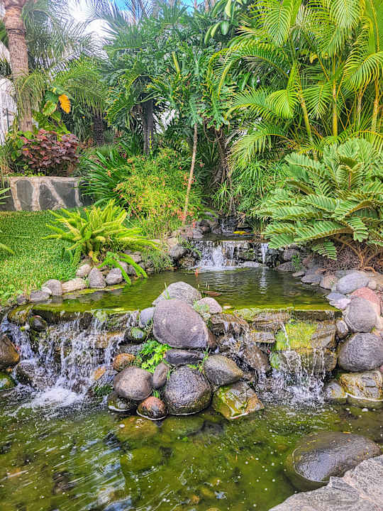 Gartenanlage allsun Hotel Lucana