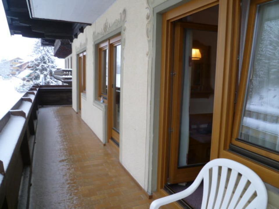 Balkon im 1. Stock Pension Central Filzmoos