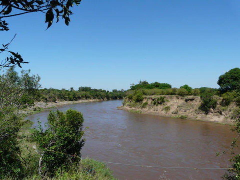 Blick auf den Mara vom Camp aus gesehen Entim Masai Mara Camp