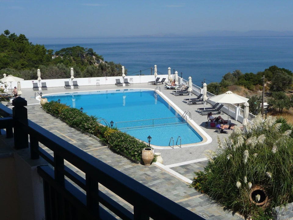 Vom Balkon nach Westen Hotel Kalidon Panorama