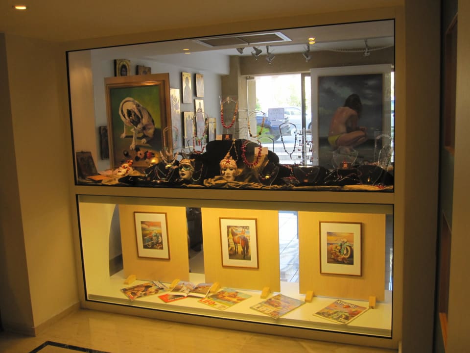 Eingang ins Restaurant-Bildermaler Ibiscus Hotel Rhodos