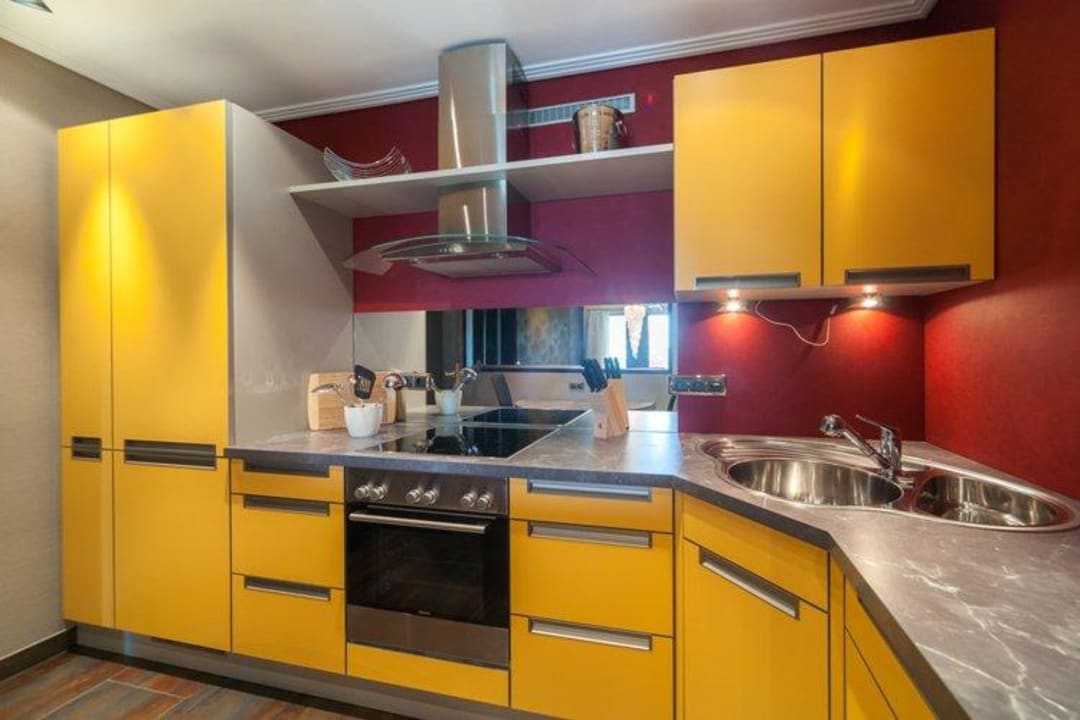 Moderne, vollausgestattete Küche Ap. Terrecita Villa Via Lapis