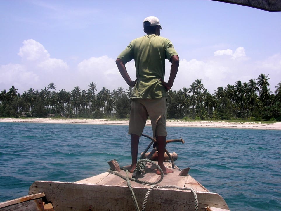 Blick auf den Hotelstrand Emayani Beach Lodge