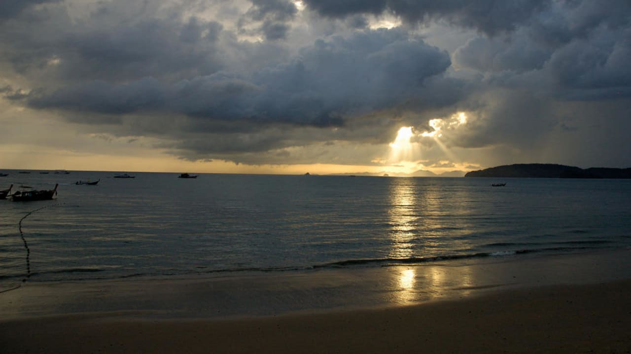 Sonnenuntergang Aonang Villa Resort