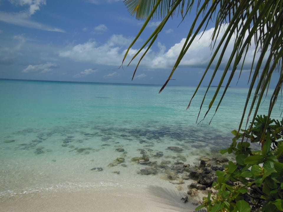 Strandspaziergang Kuramathi Maldives