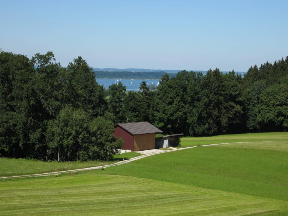 Ausblick zum Chiemsee Thaurerhof
