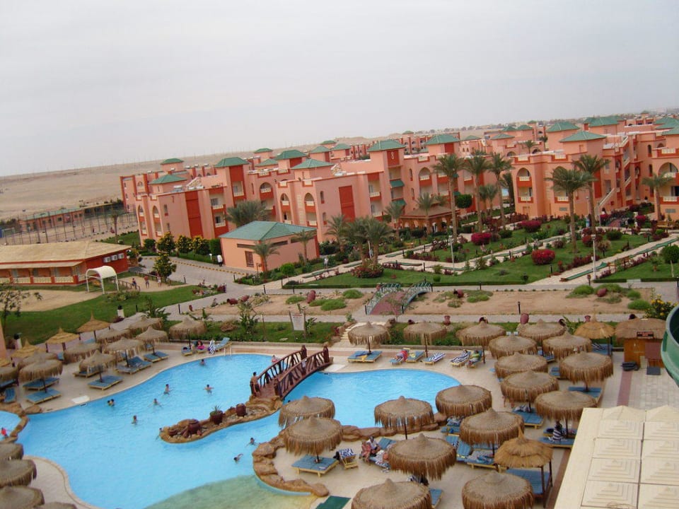 Aussicht von der Rutsche Pickalbatros Aqua Park Resort - Hurghada