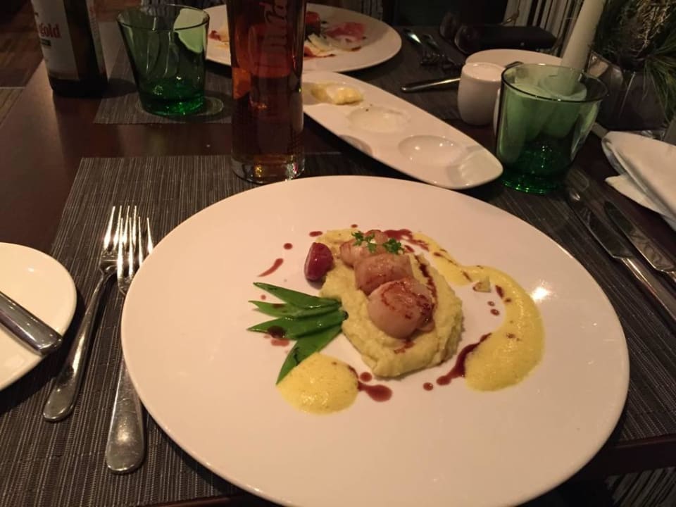 Jakobsmuscheln im Restaurant Das Seepark Wörthersee Resort