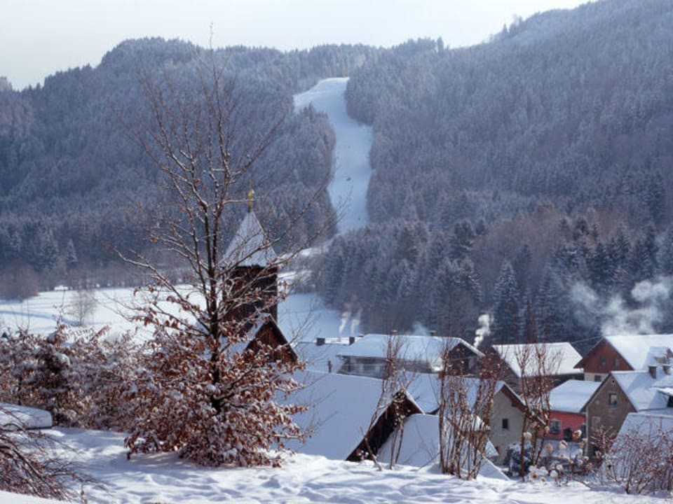 Winterpanorama Ferienhaus Kramser